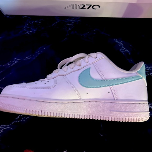 Mint green and white Nike Airforce1 - Picture 1 of 8
